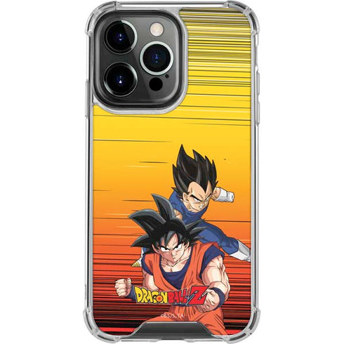 Dragon Ball Z Goku & Vegeta iPhone 14 Pro Clear Case